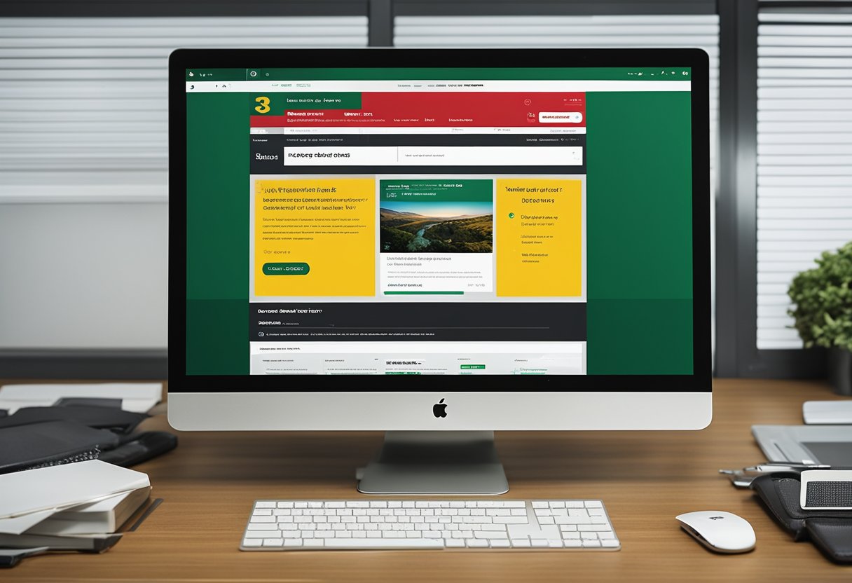 Uma tela de computador exibindo o site da bet365 com um cursor pairando sobre a opção "Conta" ou "Configurações", com um "X" vermelho no canto.