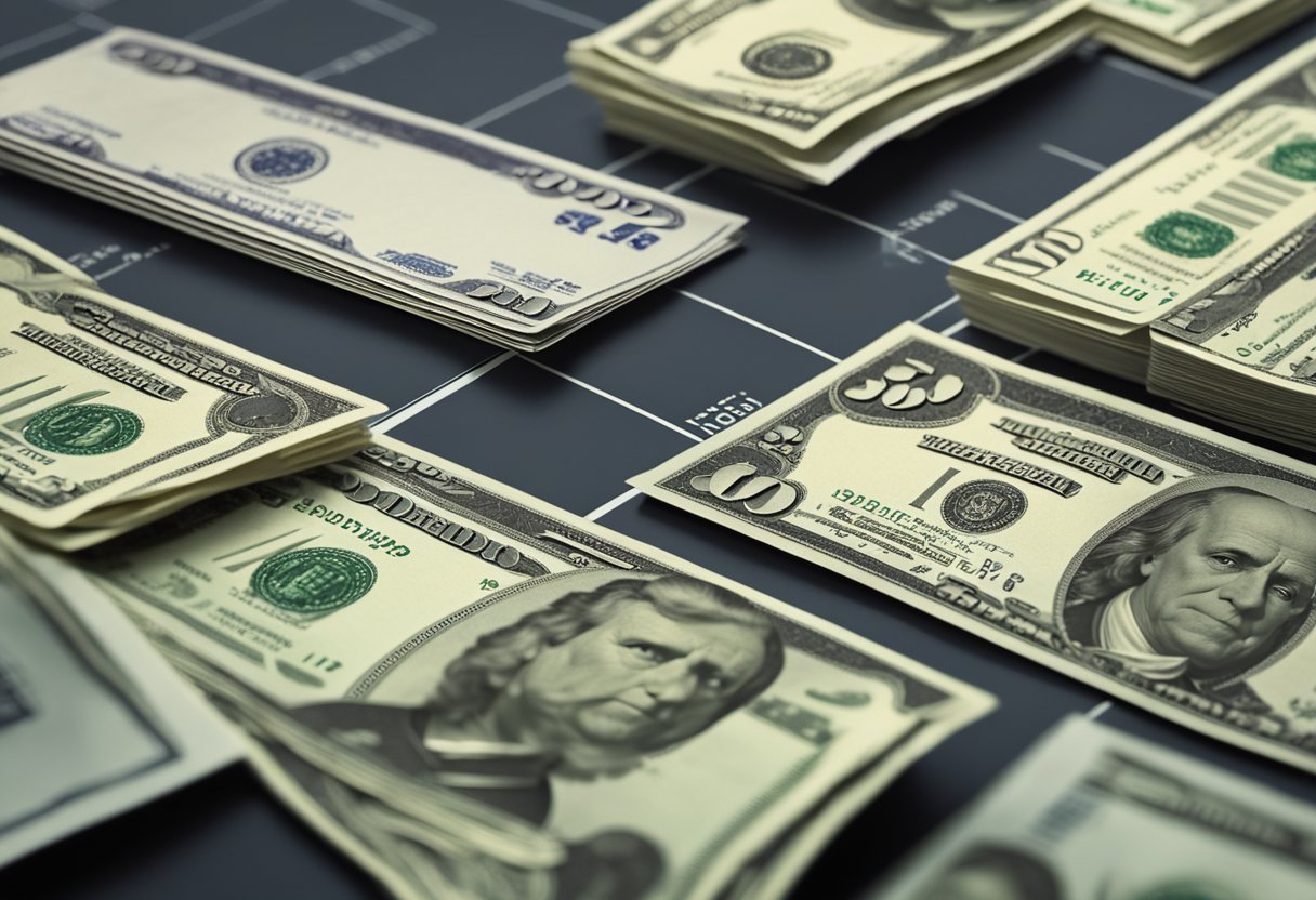 Um contracheque sendo transferido de um banco para outro, simbolizando o processo de portabilidade salarial.