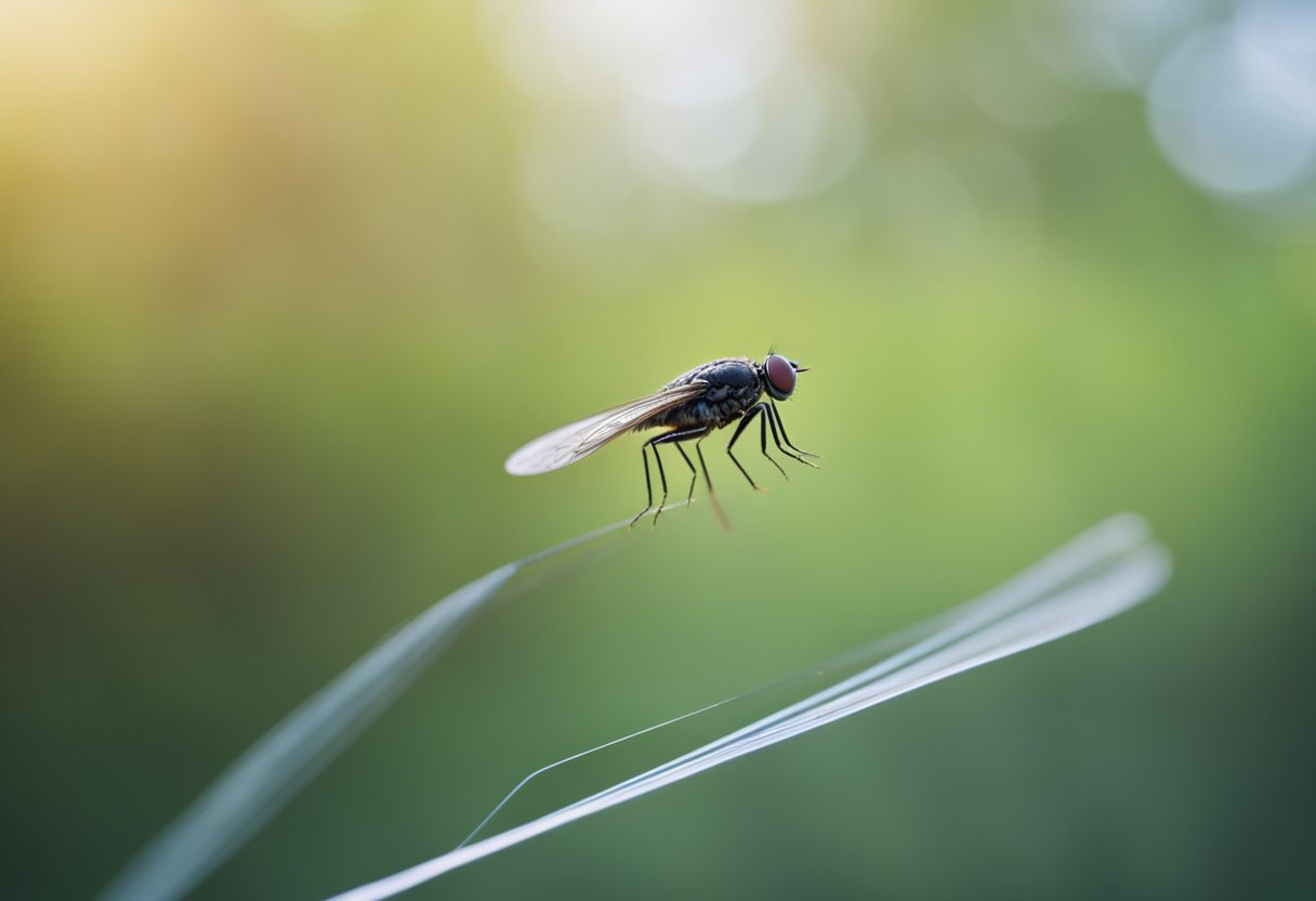 A fly line glides through the air, propelled by a smooth casting motion. The running line unfurls gracefully, carrying the fly to its target with precision