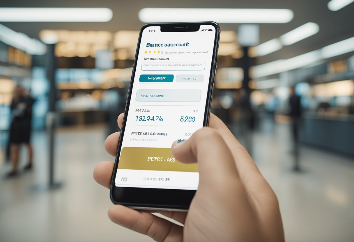 Uma pessoa usando um smartphone para abrir uma conta digital no Banco Inter