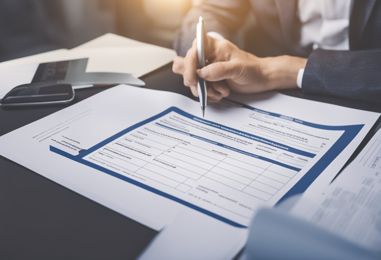 Uma pessoa preenchendo um formulário com informações pessoais, incluindo a data de registro do PIS.