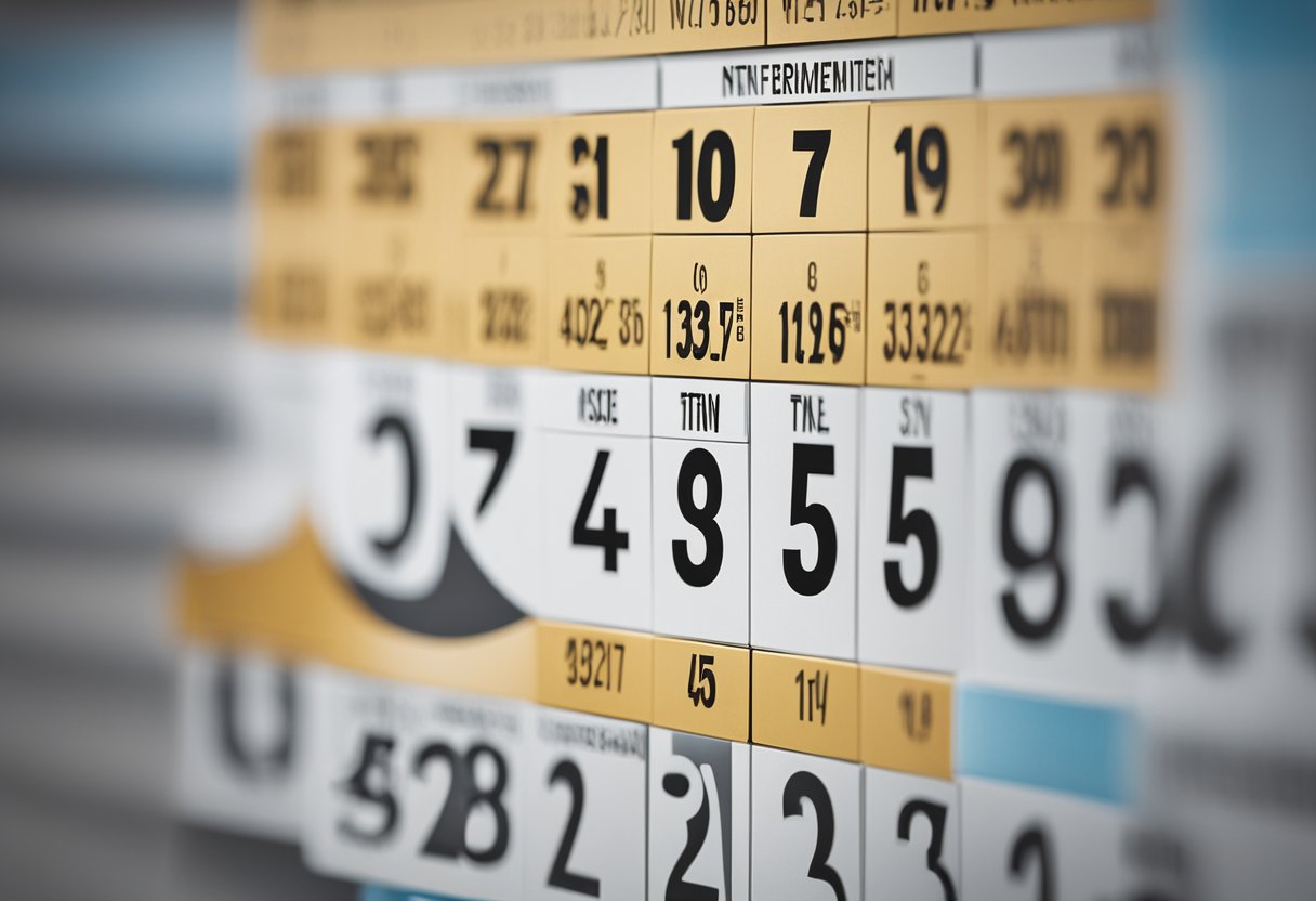 Um calendário com dias alternados sombreados e não sombreados, representando o descanso semanal remunerado do trabalhador intermitente