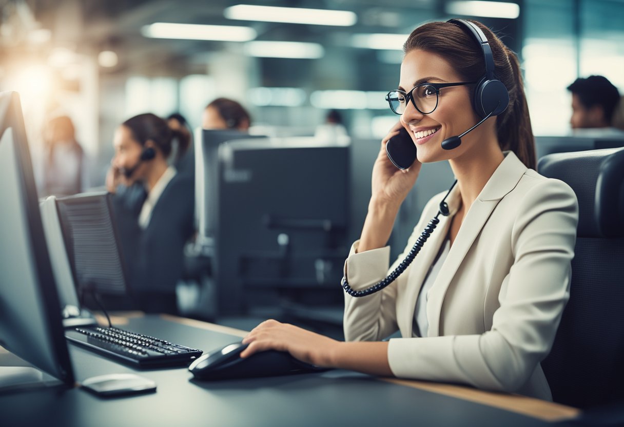 Uma pessoa usando um telefone para ligar para o centro de atendimento ao cliente da CA