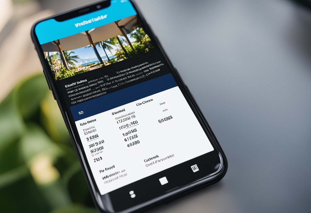 Uma nota fiscal digital da Casas Bahia exibida na tela de um smartphone