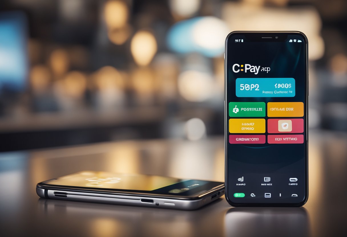 Um smartphone exibindo o aplicativo C6 Pay com um link de pagamento sendo gerado