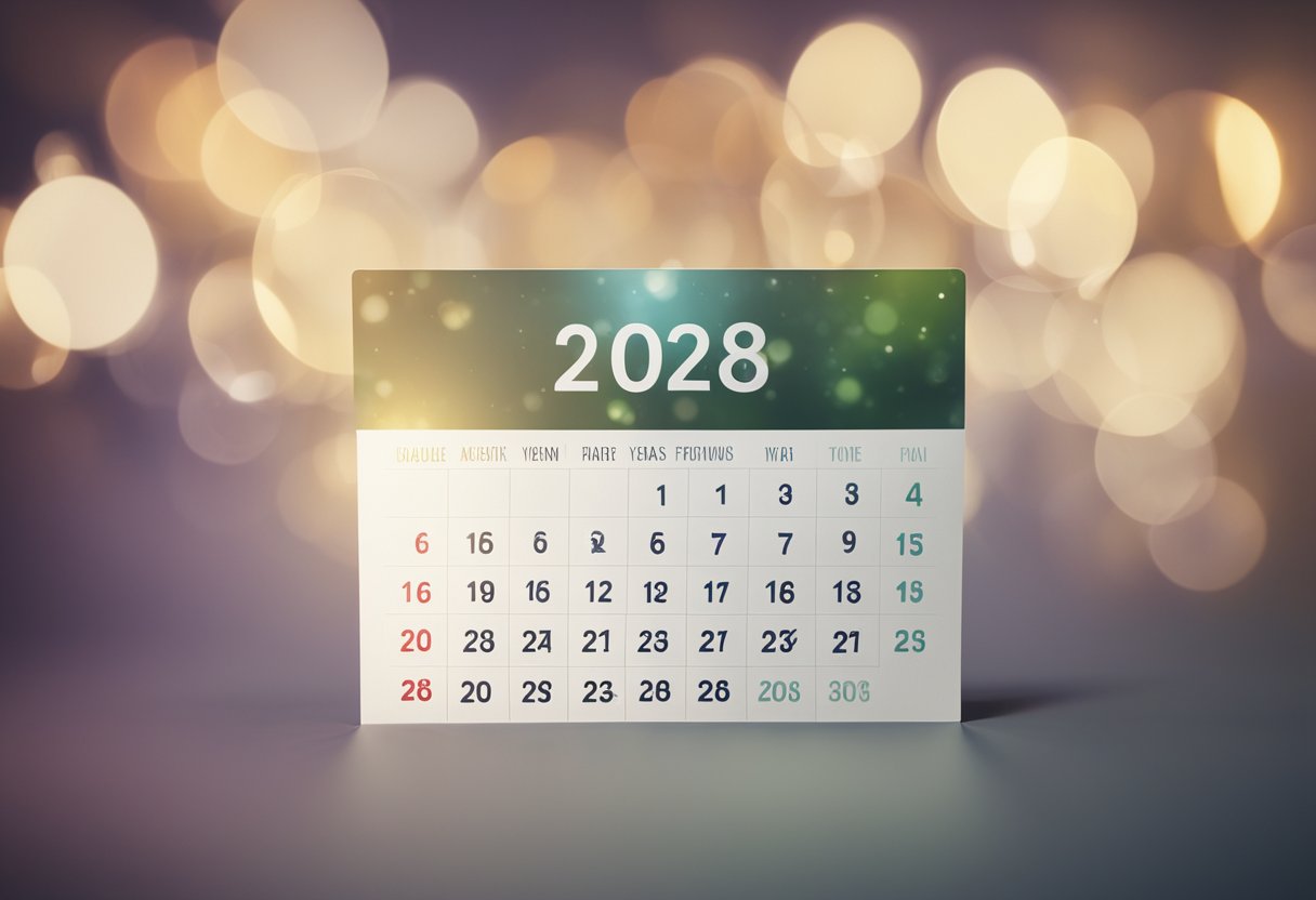 Um calendário mostrando o ano de 2025 com o ano de nascimento de 2008 circulado
