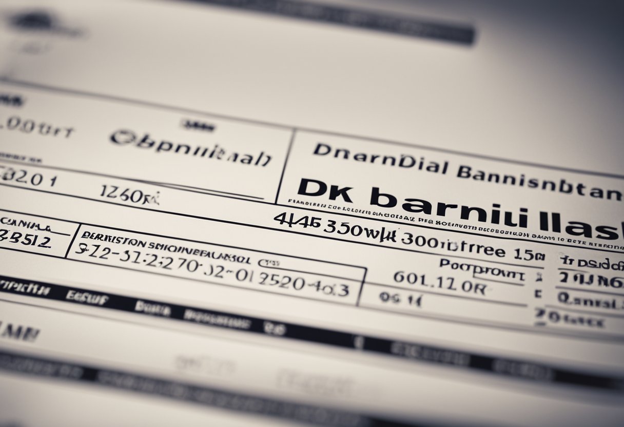 Um extrato bancário com o logotipo do Banrisul e informações financeiras