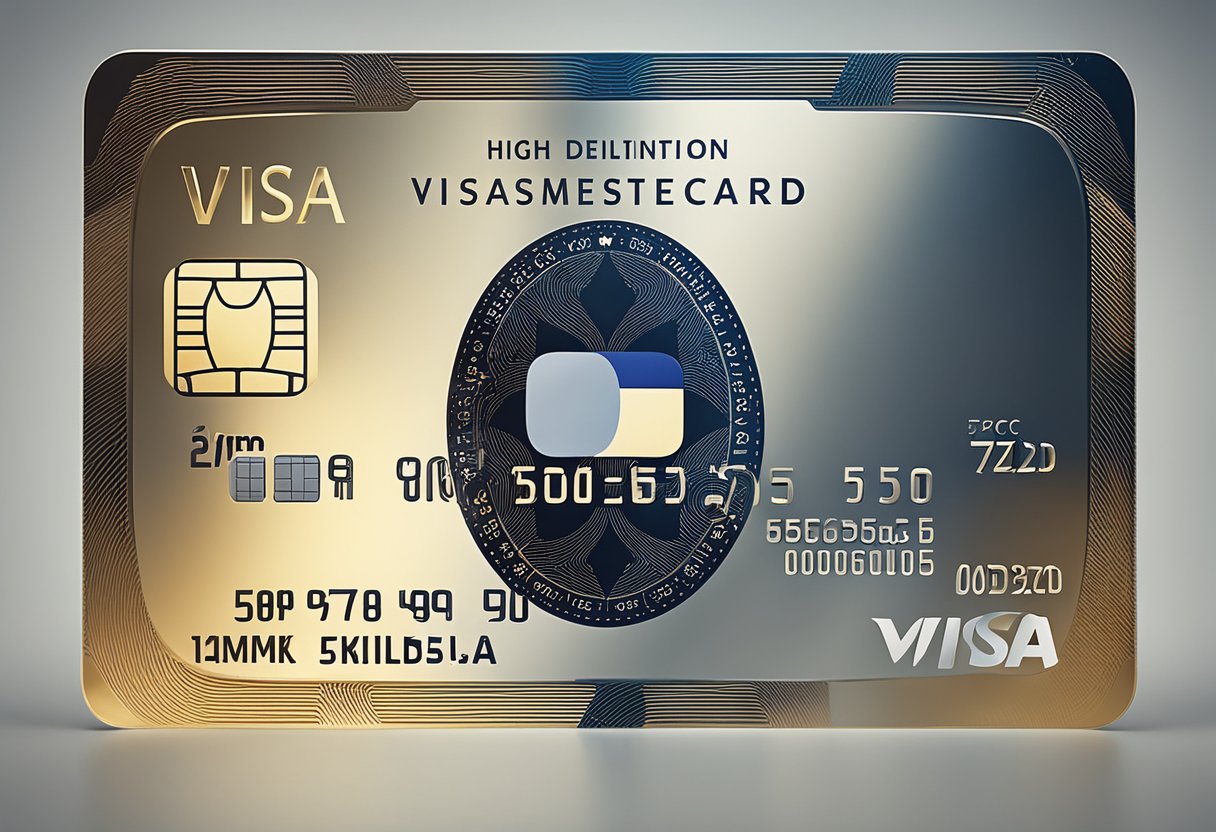 Uma mão segurando tanto um Visa quanto um Mastercard Itaucard Click, com uma expressão pensativa