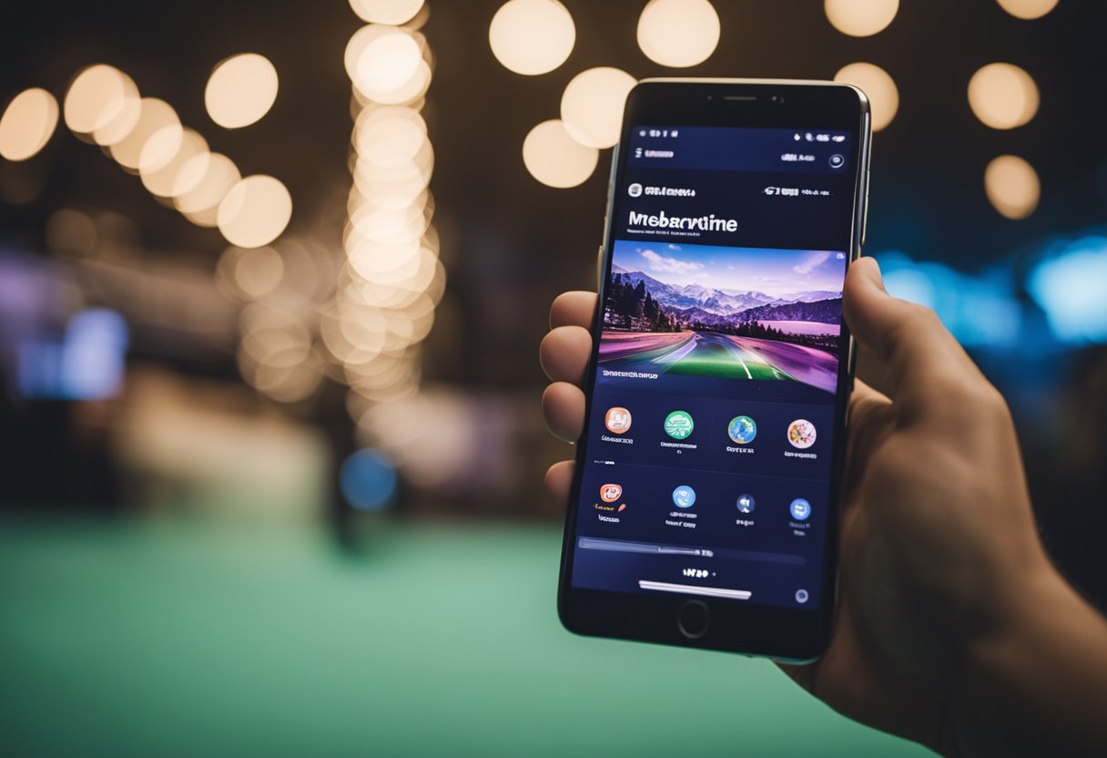 Uma pessoa usando um smartphone para jogar e ganhar dinheiro no aplicativo Nubank