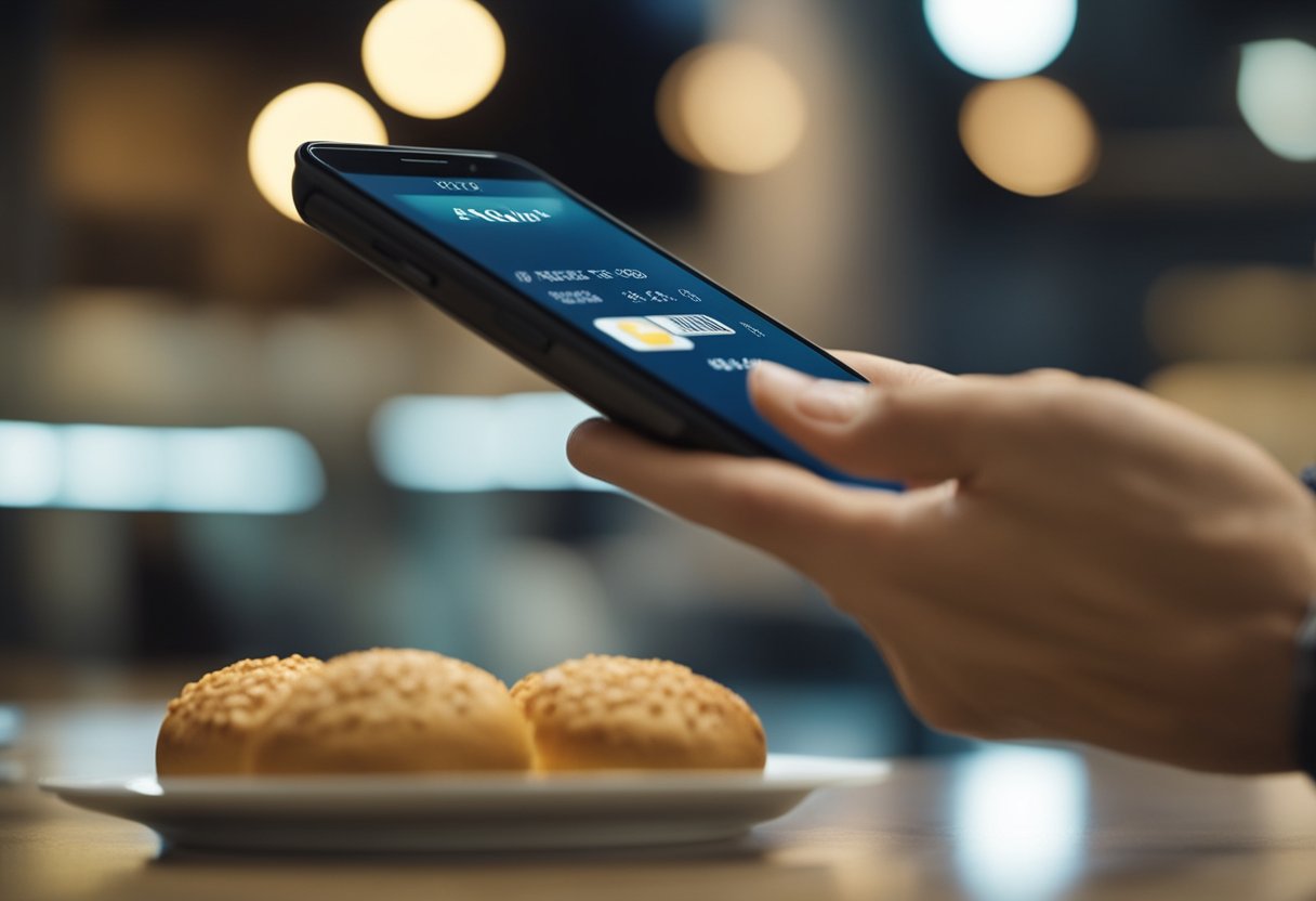 Uma pessoa usando um smartphone para verificar o limite de crédito inicial em um cartão Pão de Açúcar