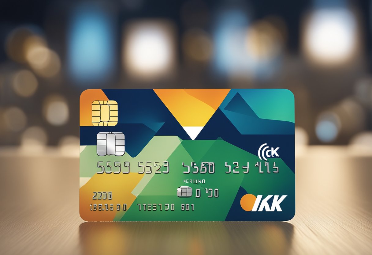 Um cartão de crédito com o logo do Girabank, cercado por uma borda indicando o limite de crédito inicial