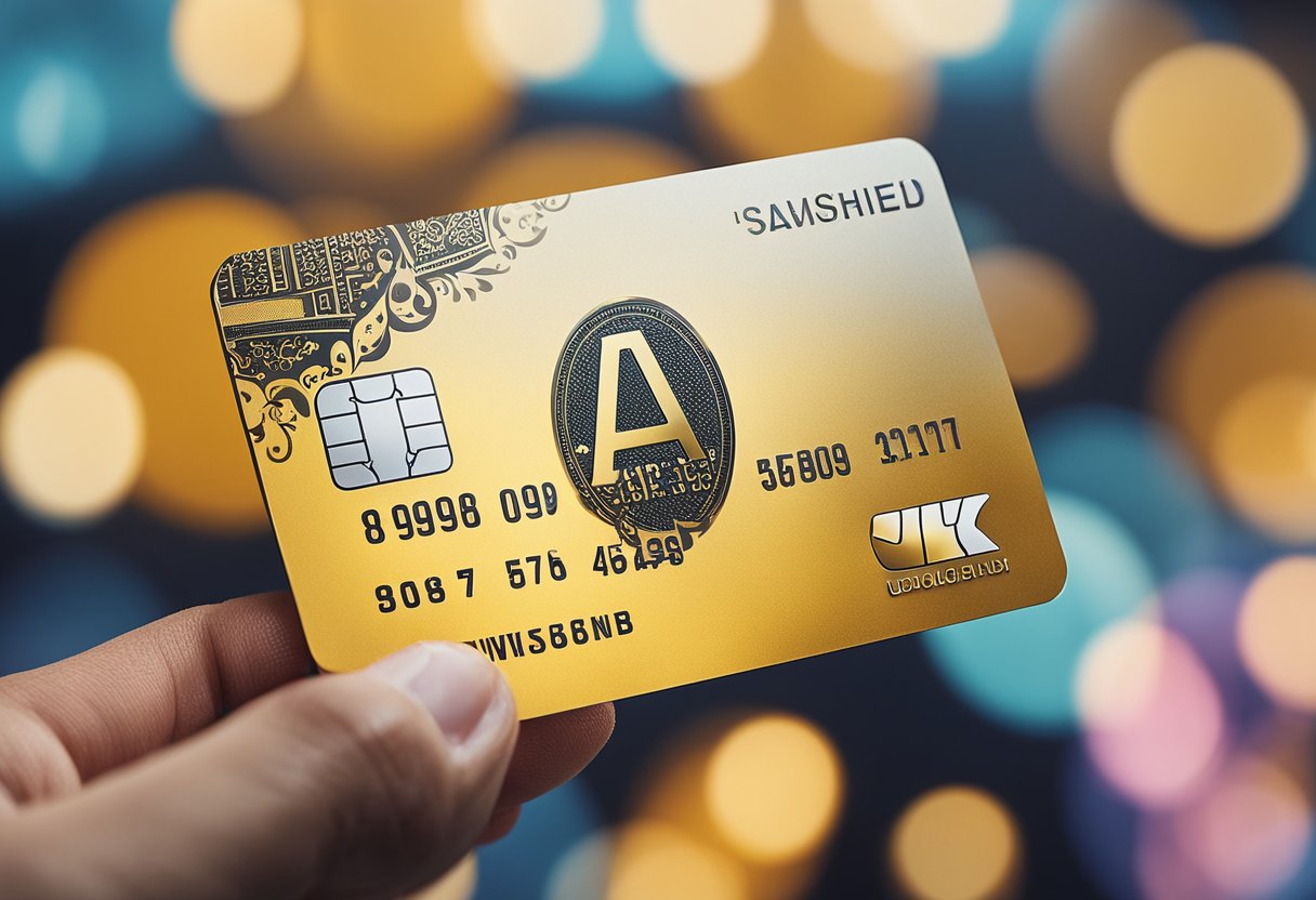 Uma mão segurando um cartão de crédito Extra com um valor de limite inicial visível