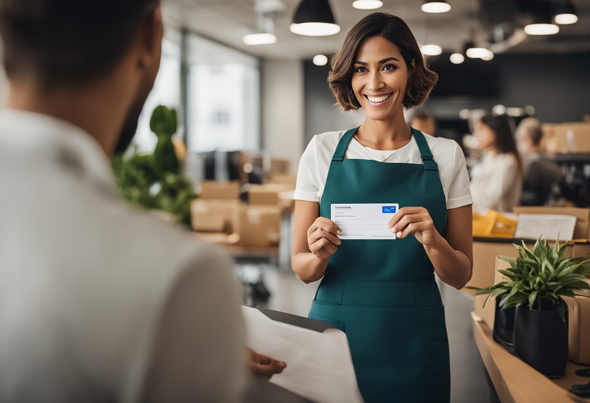 Uma mãe solteira com carteira de trabalho assinada recebendo o benefício do Bolsa Família