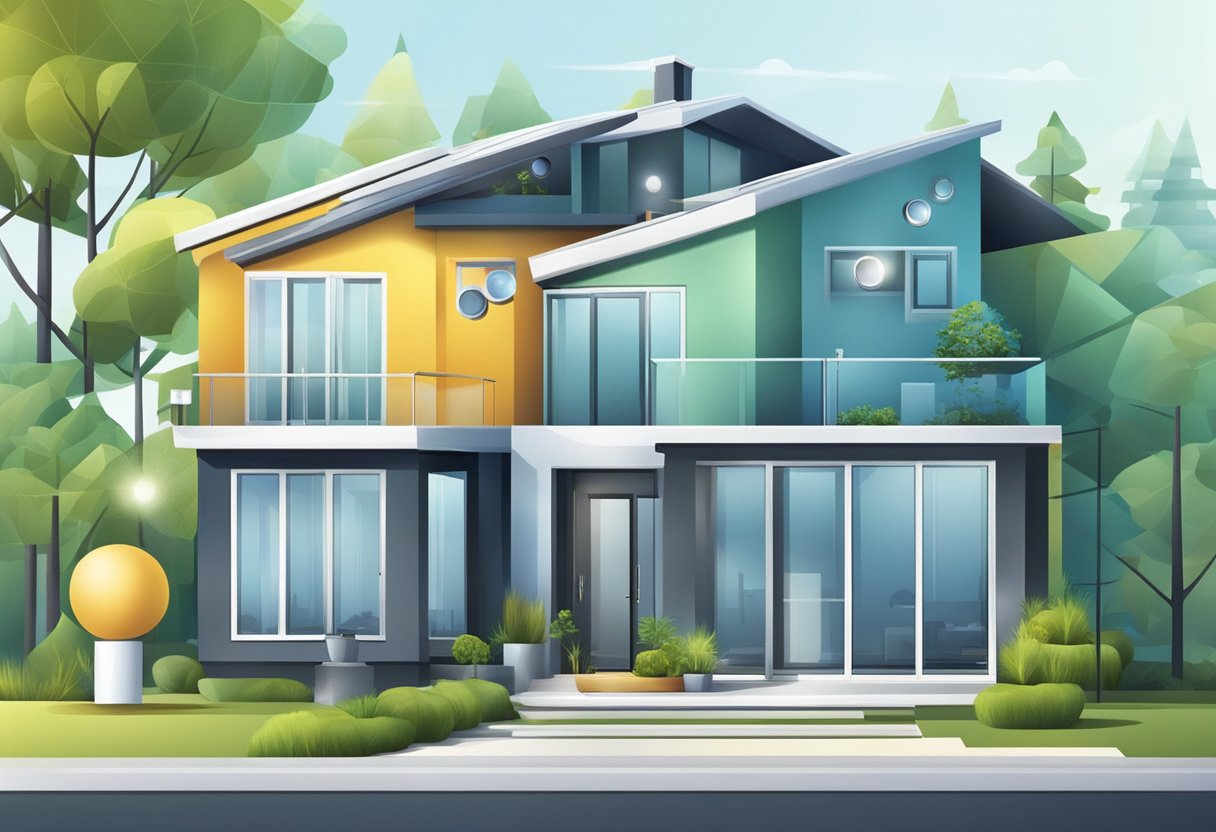 A modern smart home with interconnected devices and seamless connectivity
