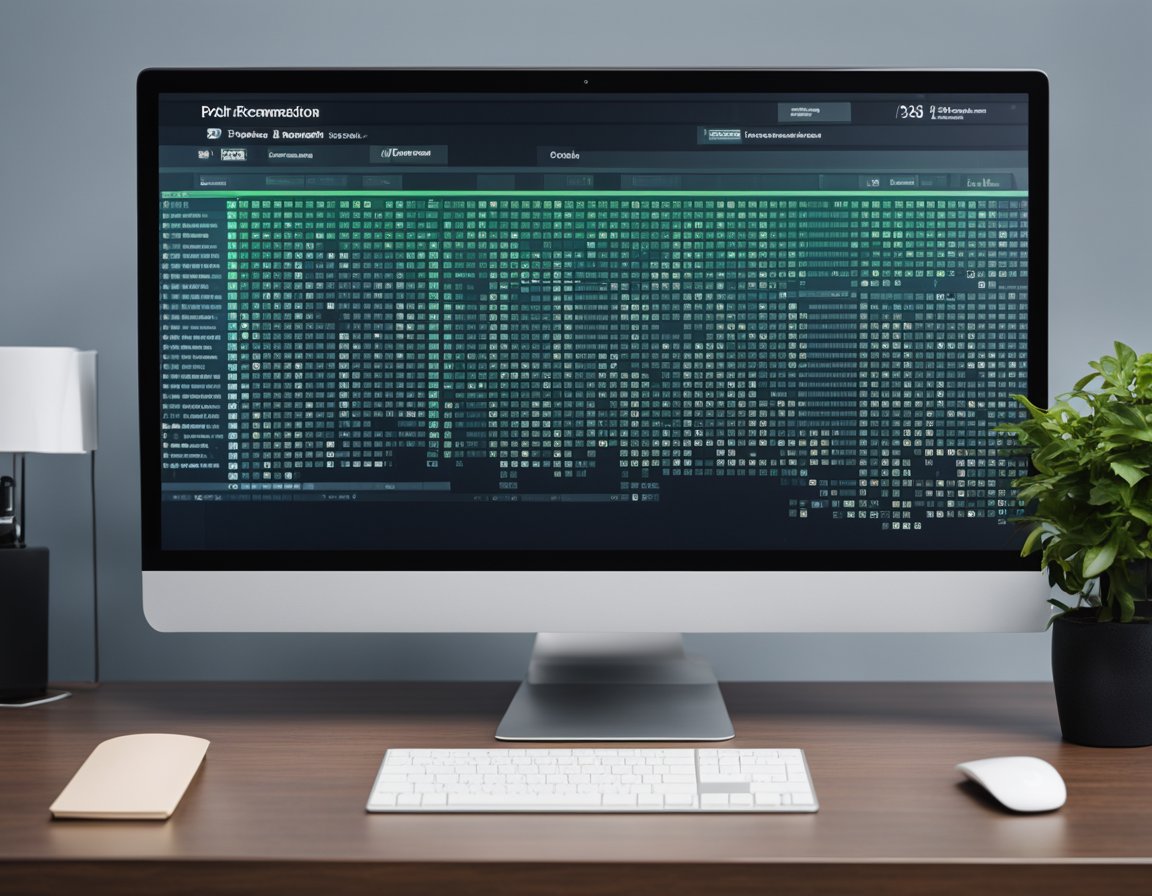 A computer screen displaying product recommendations based on user preferences and behavior
