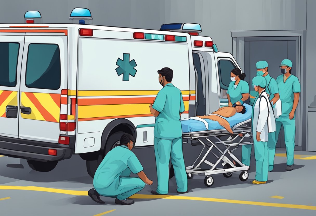 Ambulância para Remoção Particular: Solução Eficaz em Transporte Médico 4 Uma ambulância com profissionais de saúde oferecendo atendimento privado ao paciente