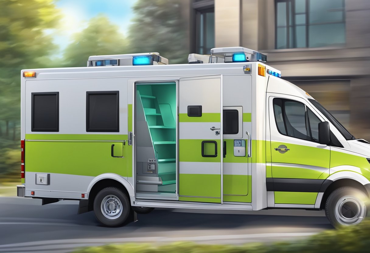 Ambulância Particular 24 Horas: Serviços de Emergência Imediata 5 Uma ambulância médica particular com serviço 24 horas, enfatizando qualidade e segurança no transporte