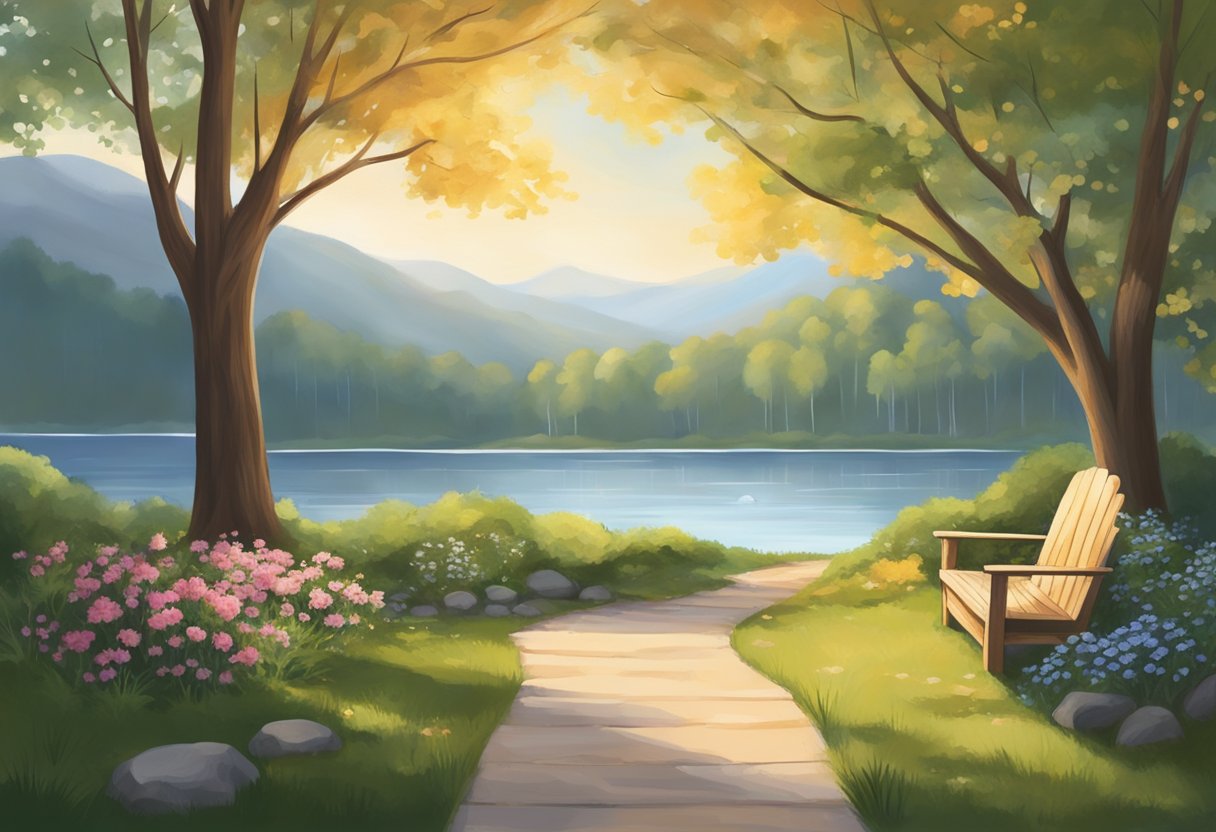 Resgate para Dependentes Químicos: Abordagens Eficazes e Apoio Essencial 4 Um ambiente sereno e pacífico, com uma atmosfera acolhedora e calorosa, simbolizando esperança e apoio para indivíduos que buscam recuperação do abuso de substâncias.