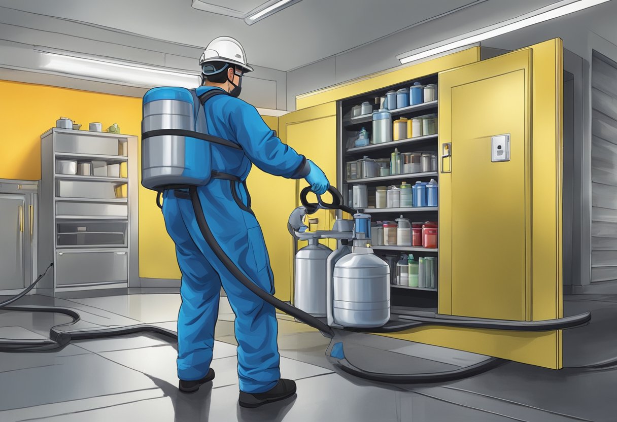 Um profissional especializado resgata um dependente químico em um ambiente de apoio.