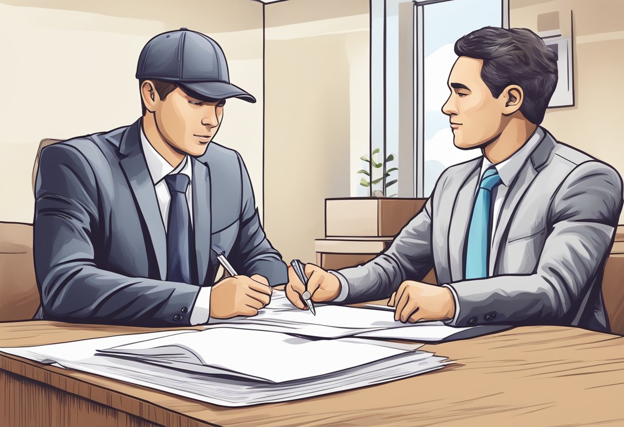 Remoção Particular: Como Escolher o Serviço Ideal para Sua Necessidade 5 Uma pessoa assinando um contrato com uma empresa de remoção privada