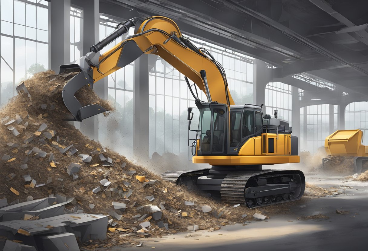 Remoção Particular: Como Escolher o Serviço Ideal para Sua Necessidade 6 Uma máquina moderna e elegante removendo detritos e resíduos com tecnologia avançada