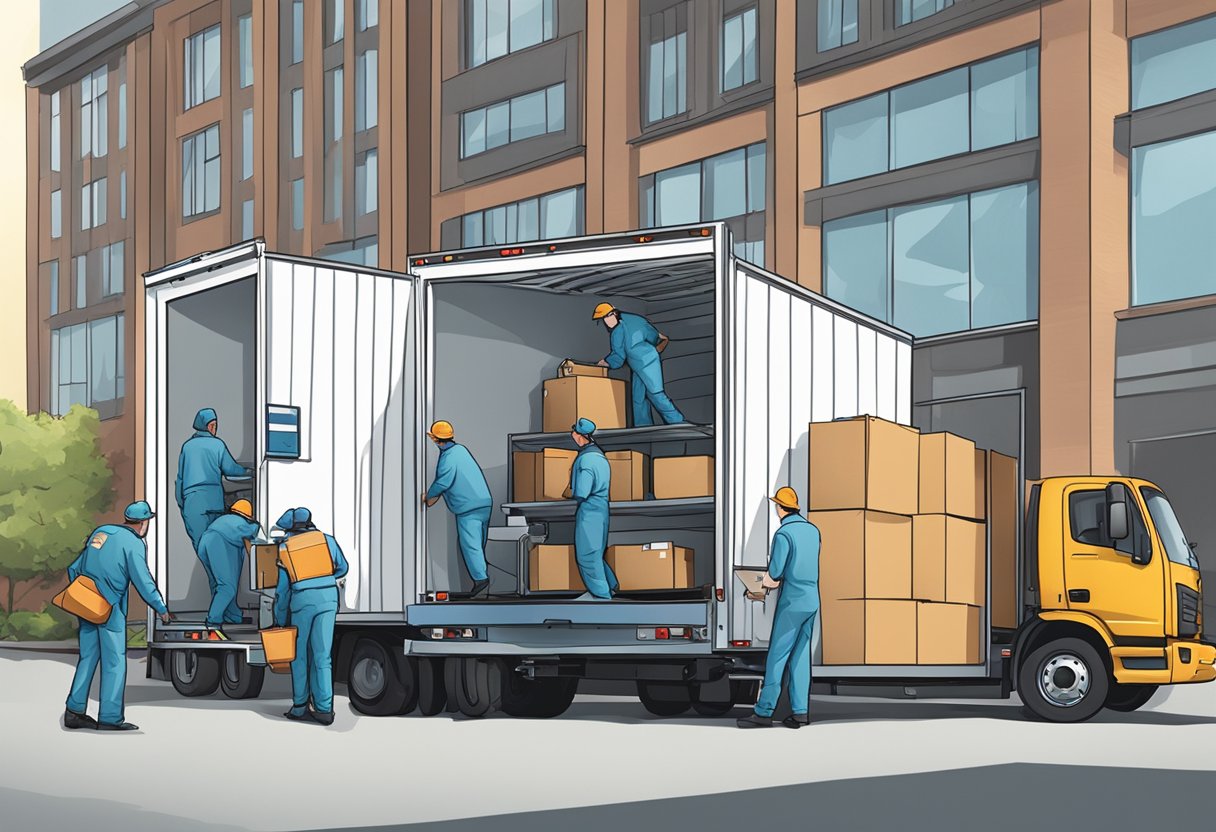 Empresa de Remoção Hospitalar: Serviços Essenciais e Cuidados Necessários 3 Uma equipe de uma empresa de remoção de hospitais carregando equipamentos em um caminhão