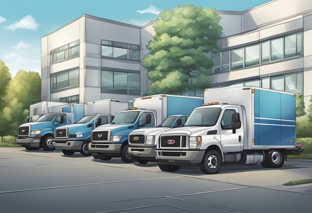 Empresa de Remoção Hospitalar: Serviços Essenciais e Cuidados Necessários 4 Veículos e equipamentos de uma empresa de remoção hospitalar alinhados do lado de fora de uma instalação médica