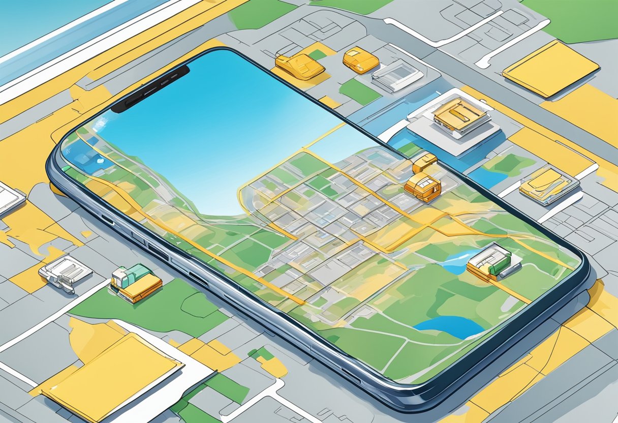 A smartphone with eSIM technology being activated for travel in Europe