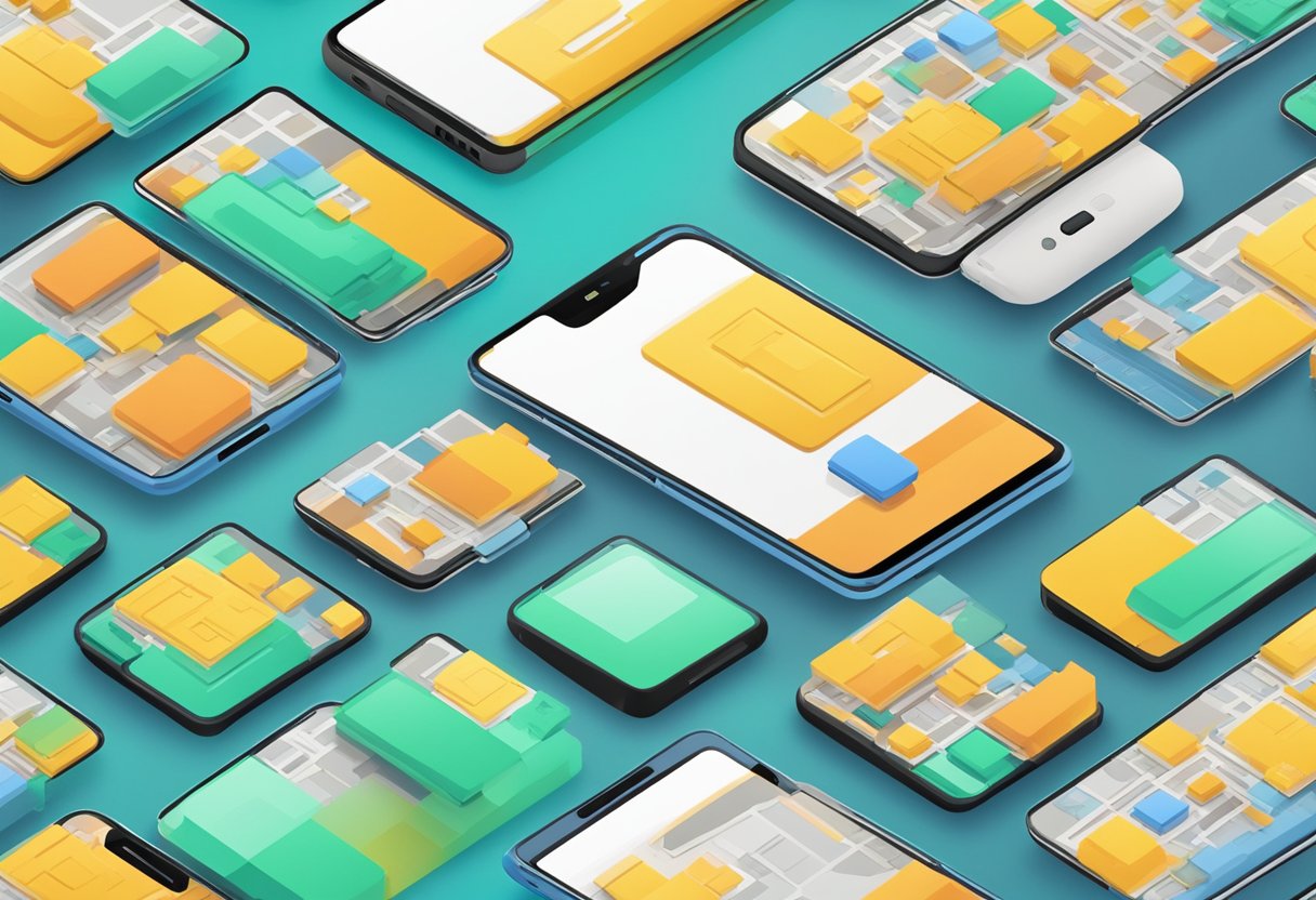 A smartphone with an eSIM technology being used seamlessly in different international locations