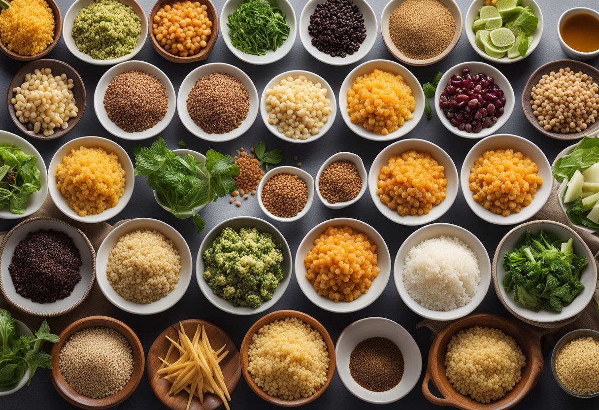 A colorful array of quinoa dishes, from salads to stir-fries, showcasing its versatility in cooking