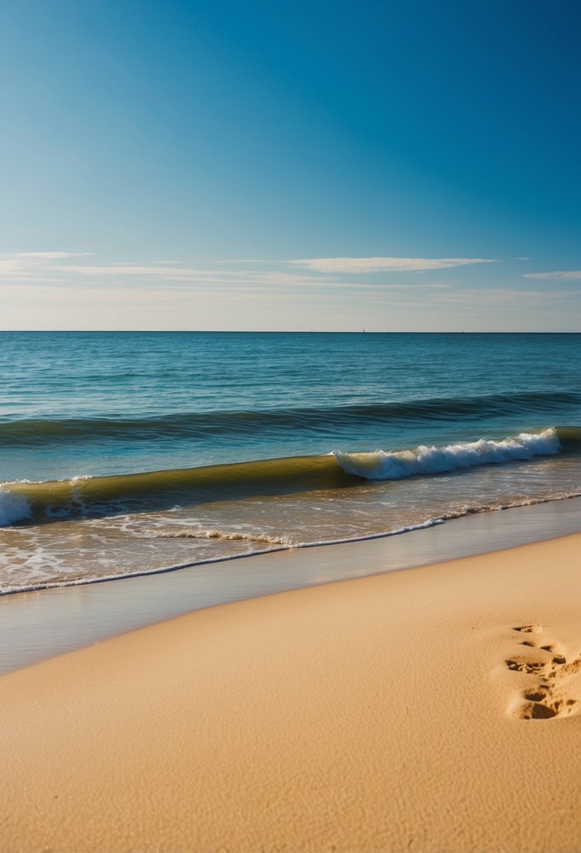 10 Best Beaches in Wisconsin: Uncover Stunning Coastal Gems 11 Golden sand, gentle waves, and a clear blue sky at Egg Harbor Beach in Door County, one of Wisconsin's top 10 beaches