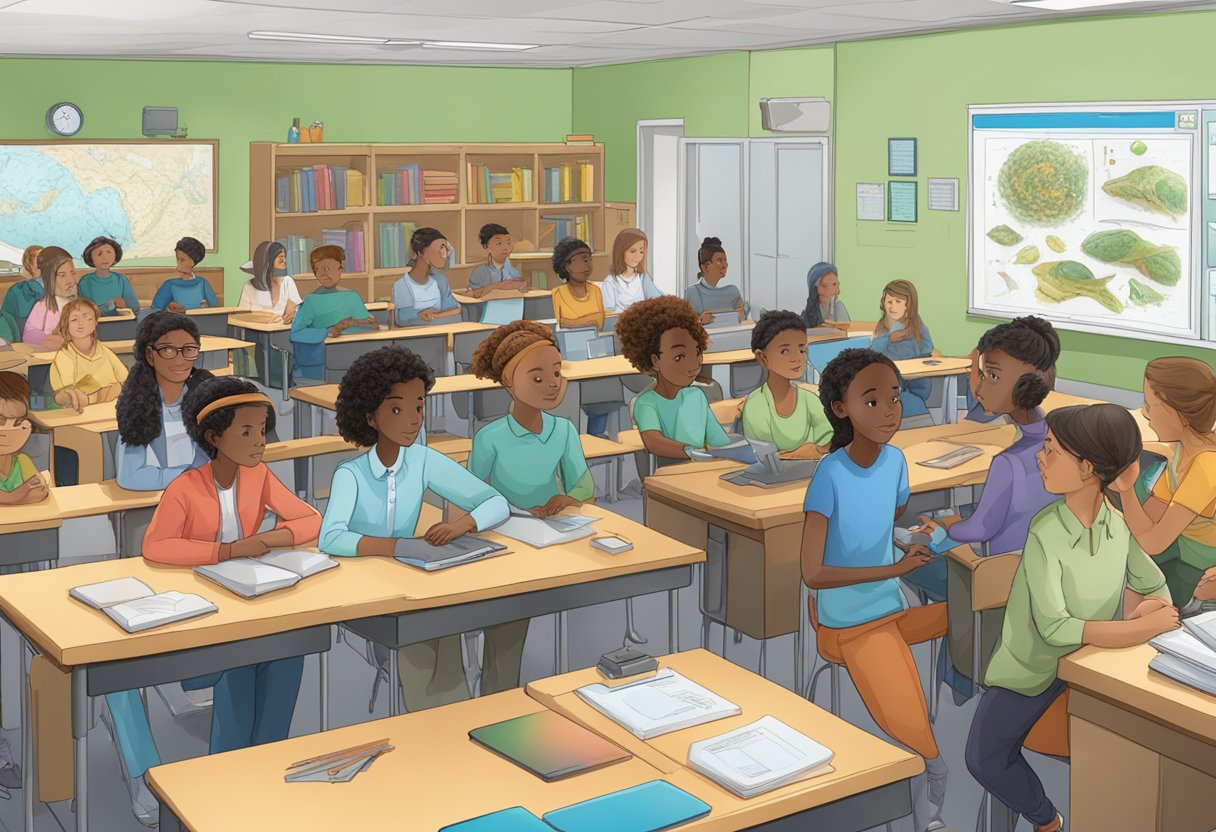 Exploring New Trends in Biology Education: Innovations Shaping the Classroom Experience Biology Education,Biology LearningMole Biology Education: A classroom filled with diverse biology models, interactive technology, and engaged students