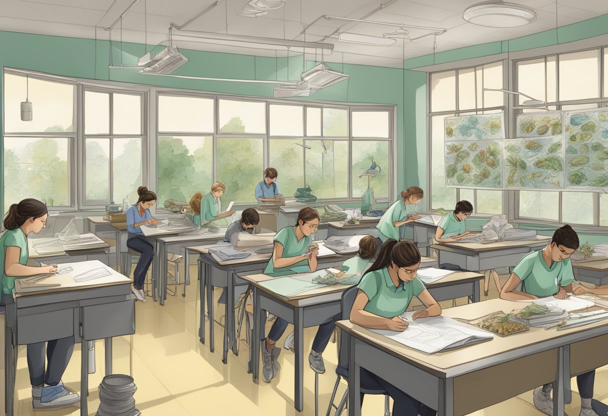 Top 10 Classroom Activities for Teaching Biology: Engaging Ways to Bring Science to Life Biology LearningMole Biology: A classroom setting with students engaged in various biology-related activities, such as dissecting specimens, conducting experiments, and studying charts and diagrams