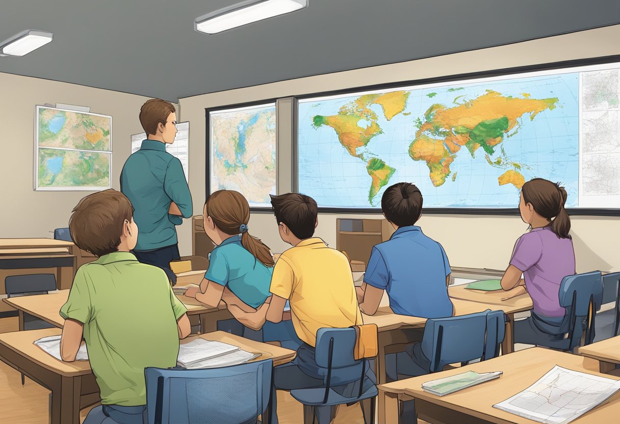Top 10 Classroom Activities for Teaching Earth & Space: Fun and Educational Ideas for Primary School Teachers Earth and Space,Science,earth LearningMole Earth and Space: A group of students observing a seismograph and geological maps in a classroom with Earth and space posters on the walls