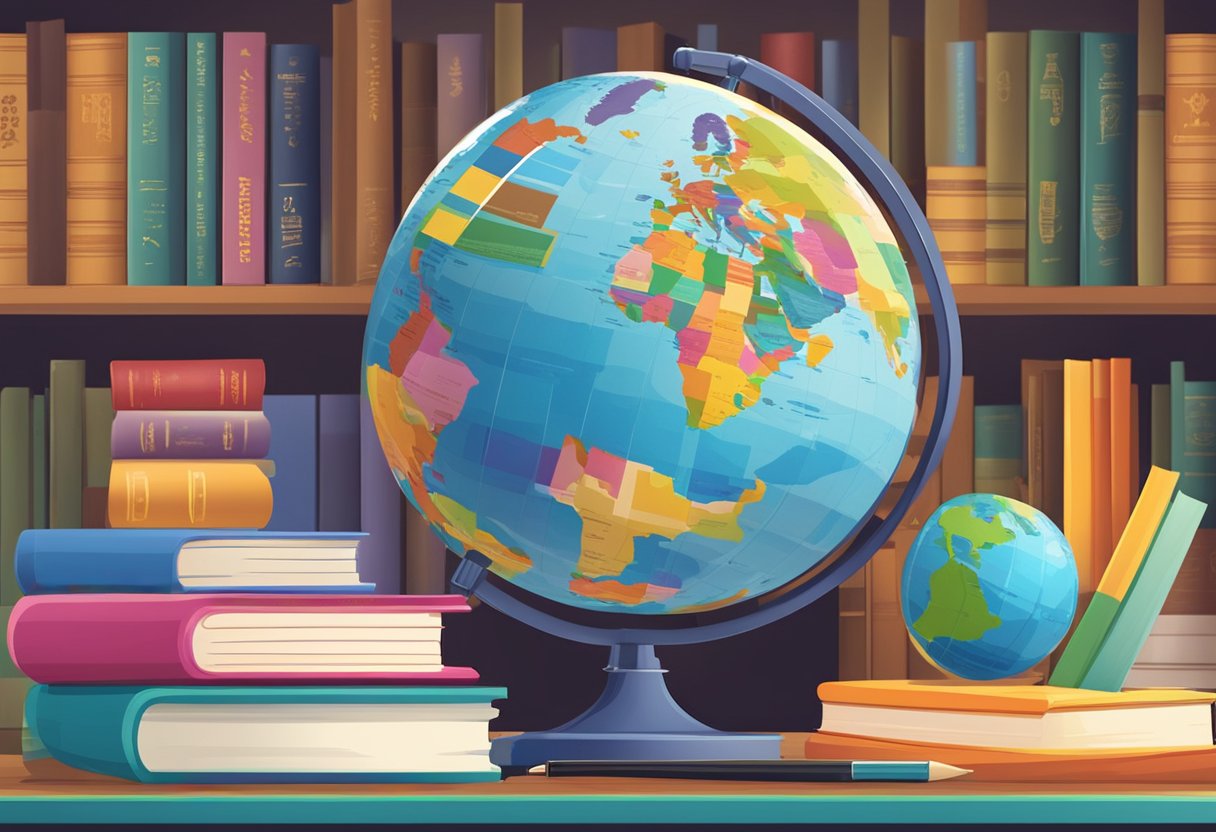 Comprehensive Guide to World Languages for Primary Students: Making Learning Fun and Accessible World language,languages LearningMole World language: A colorful globe surrounded by various language books and educational materials