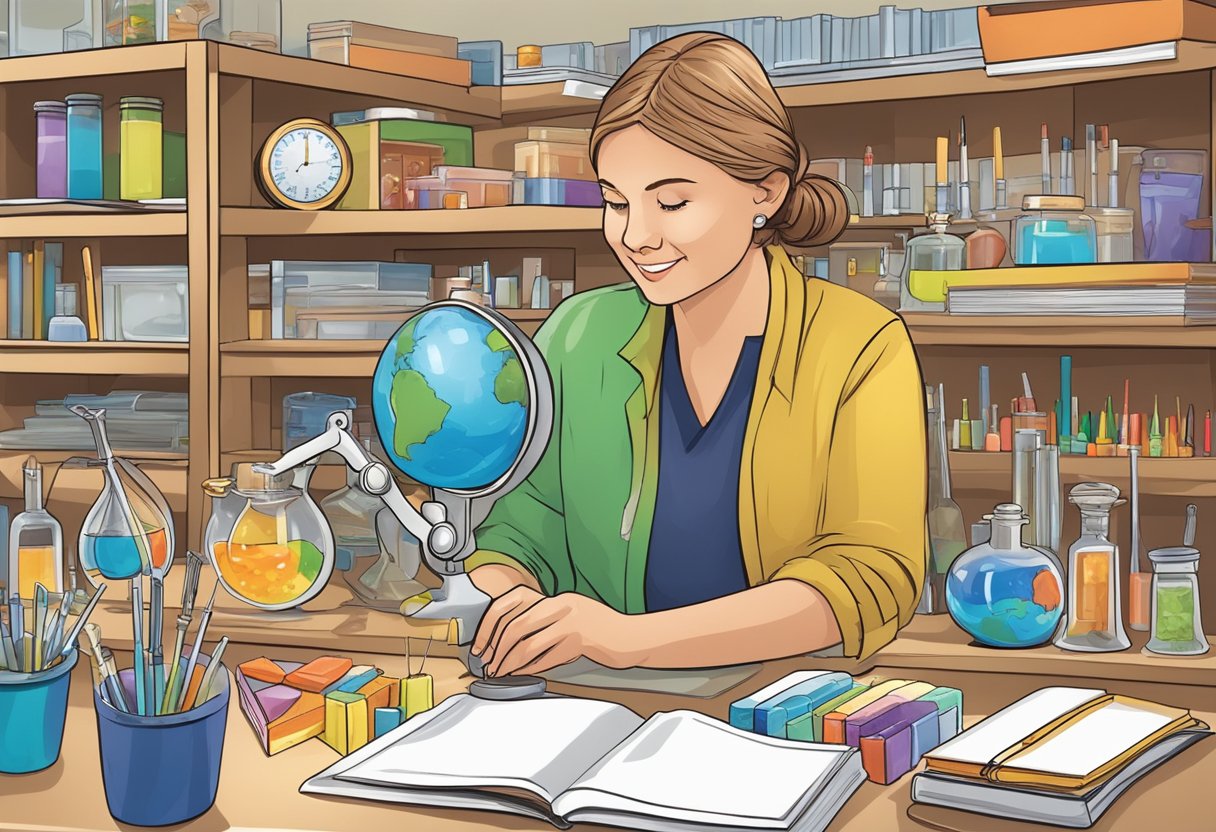The Ultimate Science Resource Kits: Enhancing Hands-on Learning Science Resource,Science kit,Hands-on LearningMole Science Resource: A teacher carefully selects science kits from a variety of options, considering the age and interests of their students