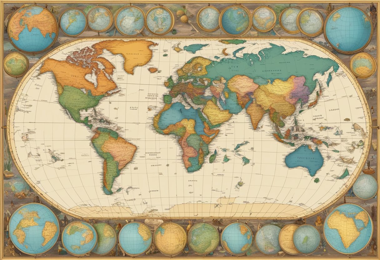 Geography: geographical tools and resources such as globes, compasses, and atlases