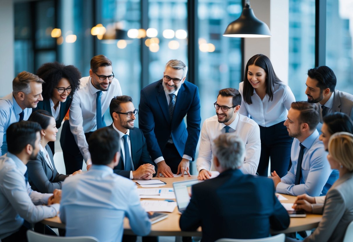 Exit Planning for Canadian Business Owners: Strategic Steps for a Successful Transition in 2025 5 A group of diverse professionals gather around a table, discussing and strategizing for the exit planning of Canadian business owners