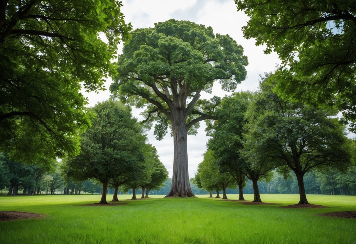 What Buyers Look for in a Business: Key Factors That Drive Acquisition Decisions 2 A towering oak tree standing tall among smaller trees in a lush forest, symbolizing operational strength and market dominance