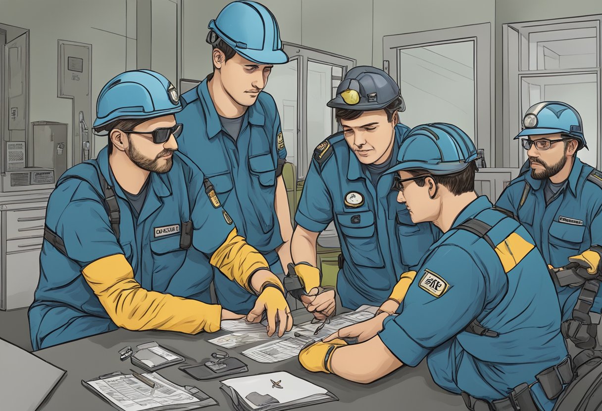 Uma equipe de profissionais coordenando uma operação de resgate de dependência química