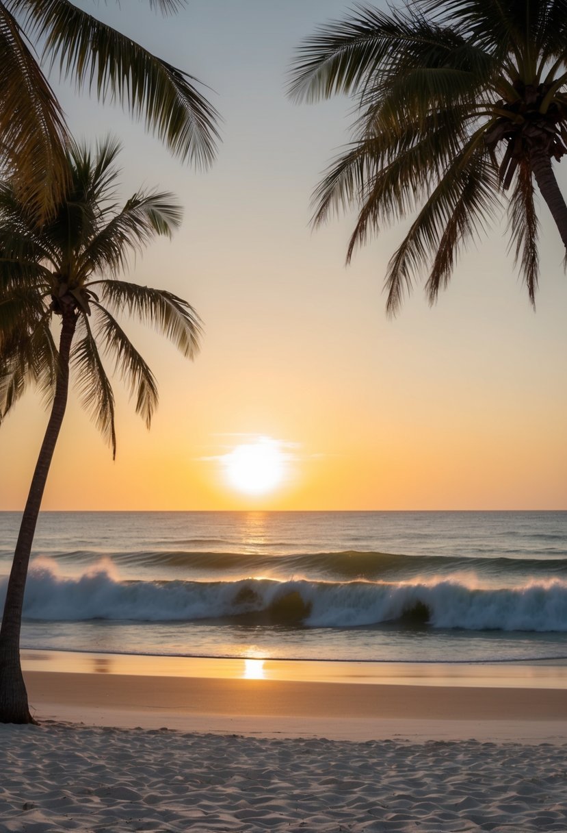 7 Best Things to Do in Panama City Beach, Florida: Your Ultimate Guide to Coastal Adventures 1 The sun setting over the white sandy beaches, with palm trees swaying in the gentle breeze and the sound of waves crashing along the shore