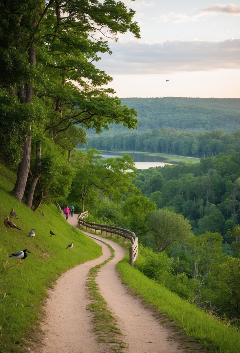 7 Best Things to Do in Panama City Beach, Florida: Your Ultimate Guide to Coastal Adventures 2 A winding trail through lush forest, with glimpses of birds and wildlife, leading to a serene overlook of the park's natural beauty