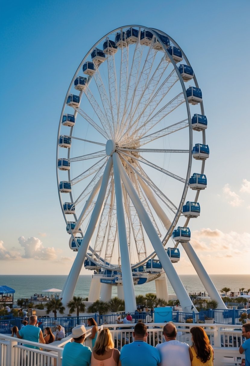 7 Best Things to Do in Panama City Beach, Florida: Your Ultimate Guide to Coastal Adventures 6 People enjoy a panoramic view from the top of the SkyWheel in Panama City Beach, Florida