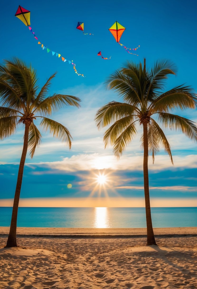 7 Best Things to Do in Panama City Beach, Florida: Your Ultimate Guide to Coastal Adventures 10 The sun sets over the sandy beach as palm trees sway in the warm breeze, while colorful kites fly high in the clear blue sky