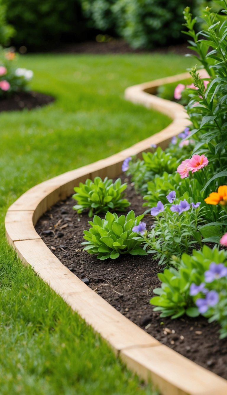 Landscape Timber Edging Rounded 10 Lawn Edging Ideas to Spruce Up Your Yard This Spring - Garden Aesthetic