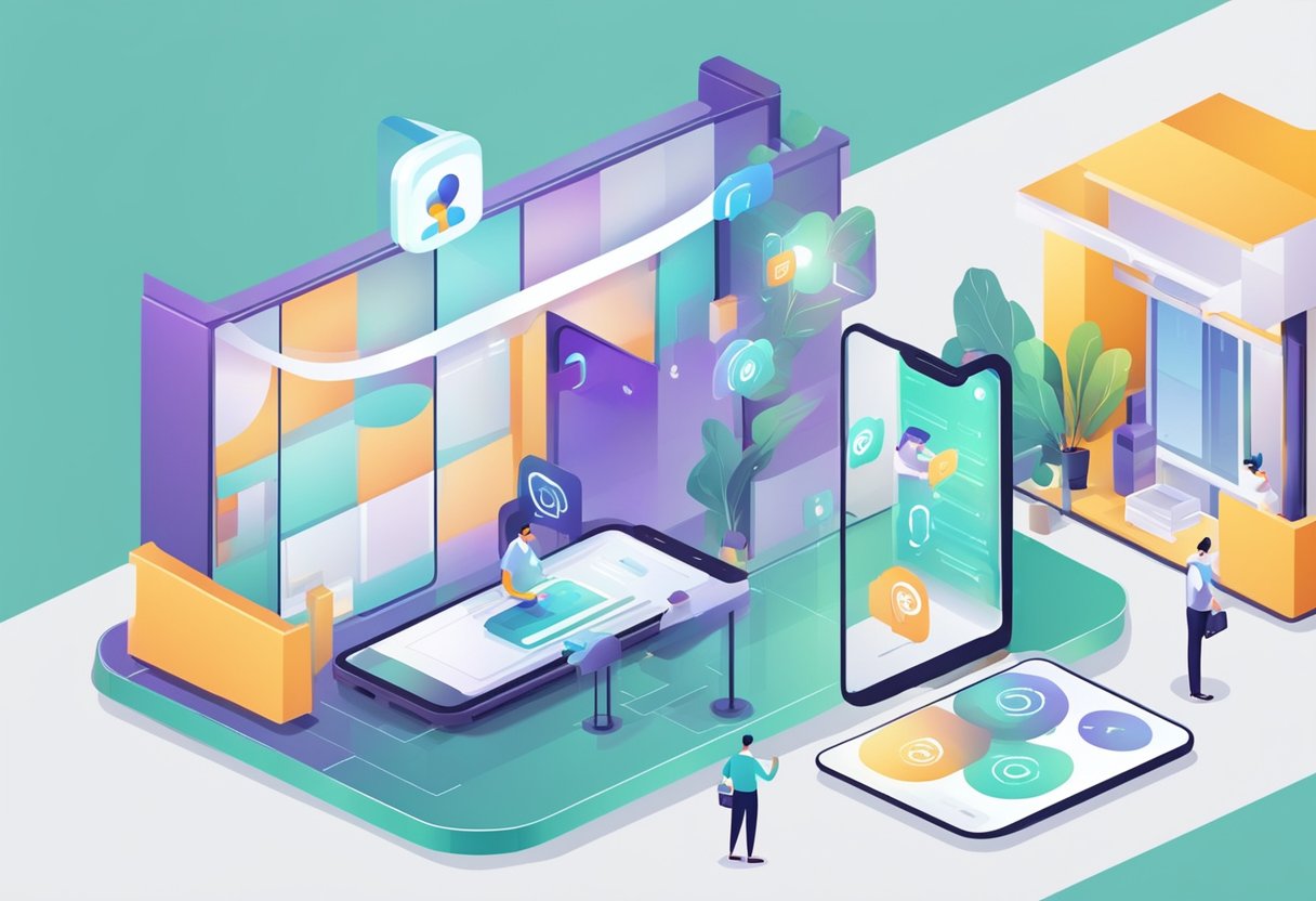 How AI Chatbots Improve Customer Service for Home Service Businesses 1 An AI chatbot communicates with customers via a mobile app, answering inquiries and scheduling service appointments for a home service business