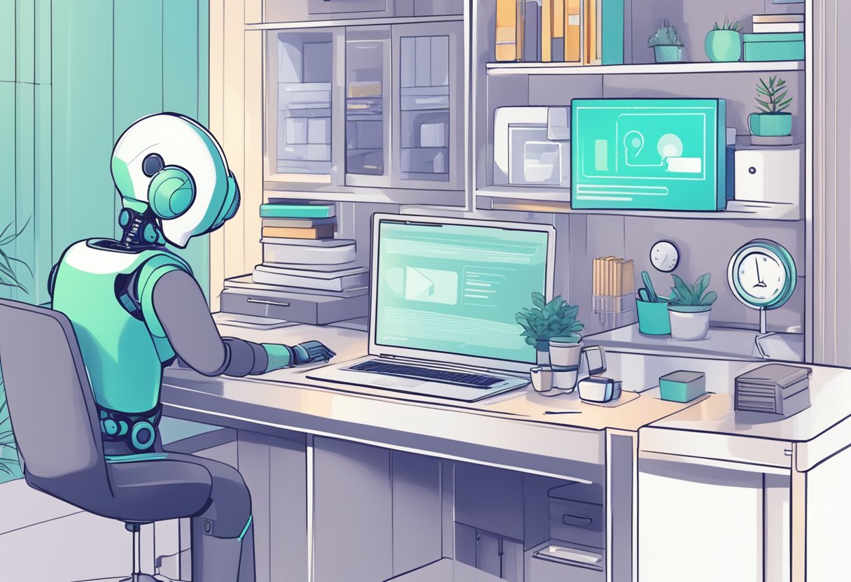 How AI Chatbots Improve Customer Service for Home Service Businesses 2 An AI chatbot interacts with a customer on a home service business website, providing helpful and personalized assistance