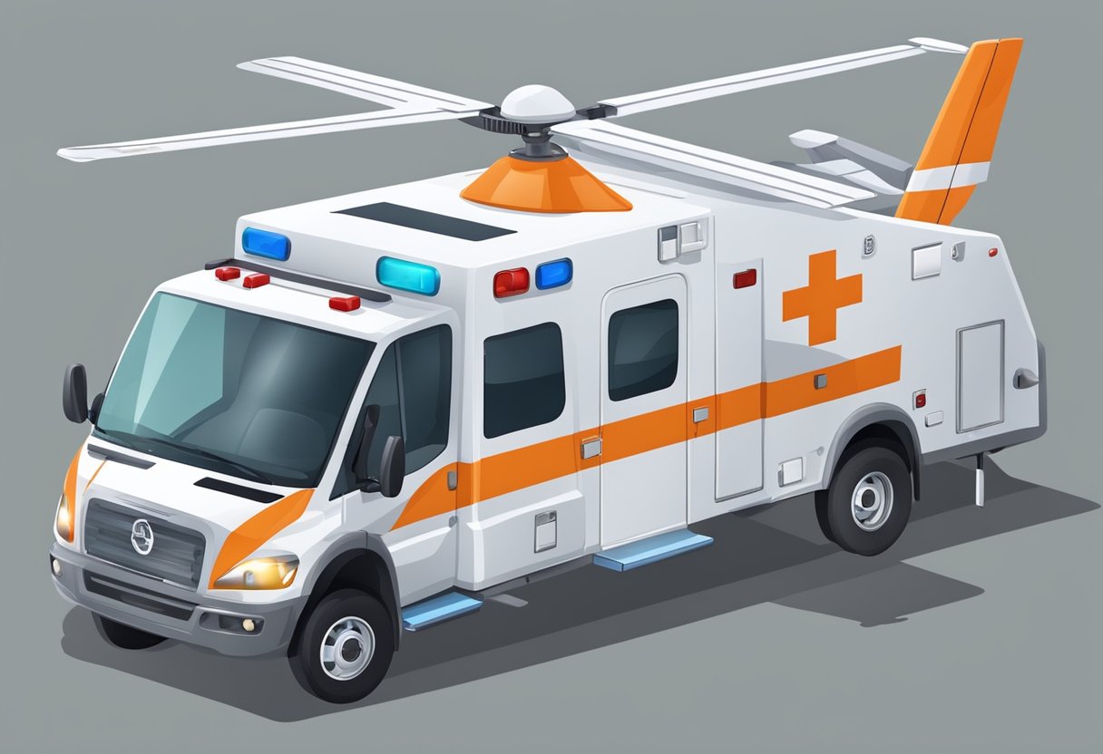 Ambulância Aérea: Benefícios e Quando Utilizar Serviços de Transporte Médico Aéreo 5 Uma ambulância aérea com equipamentos médicos a bordo