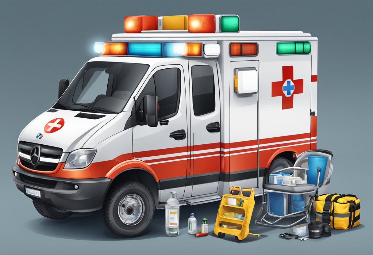 Ambulancia de resgate: funções essenciais e quando acionar 3 Uma ambulância com equipamentos e recursos de resgate presentes