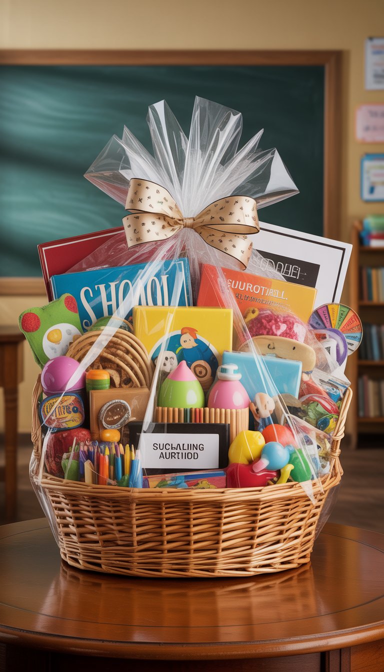 39 School Auction Gift Basket Ideas For Fundraising and Raffles That Excite Bidders and Boost Donations